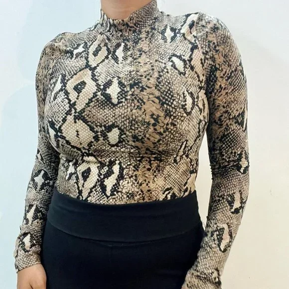 Snake Print Bodysuit - Picture 1 of 4